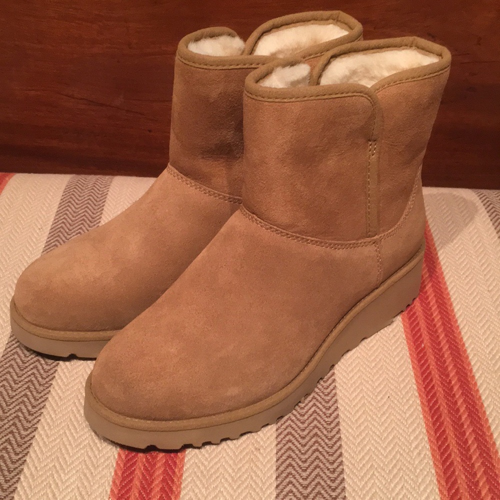 Ugg Kristen Wedge Narrow Fit Chestnut Mini - Picture 2 of 8